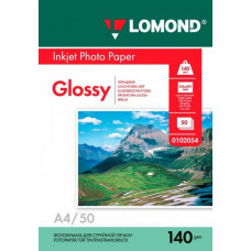 Фотобумага Lomond глянцевая односторонняя A4, 140г/м, 50л. (0102054) Фотобумага Lomond глянцевая односторонняя A4, 140г/м, 50л. (0102054)
