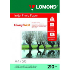 Фотобумага Lomond глянц/матовая двусторонняя A4, 210г/м, 50л (0102021) Фотобумага Lomond глянц/матовая двусторонняя A4, 210г/м, 50л (0102021)