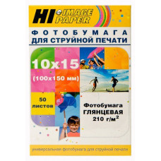 Фотобумага глянцевая односторонняя (Hi-image) 10x15, 210 г/м, 50 л.